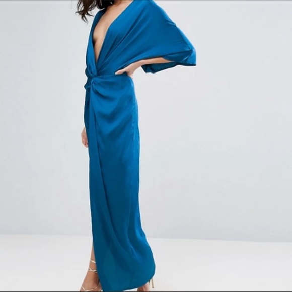 ASOS Dresses & Skirts - Satin kimono evening dress NWT